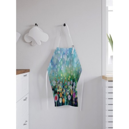 Apron kitchen with a photo print "Dandelion snow", adjustable, size OS-1