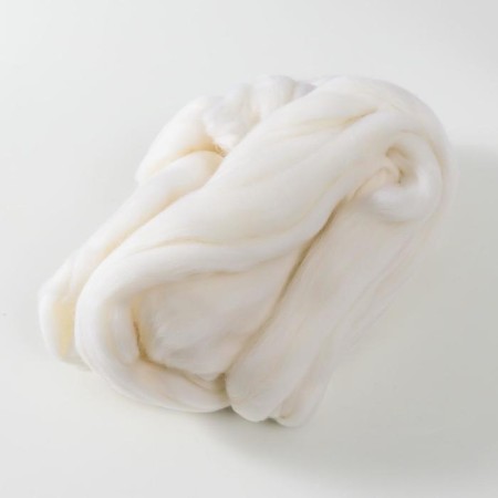 Fasting wool 100% thin merino wool 100g (01 white)-1