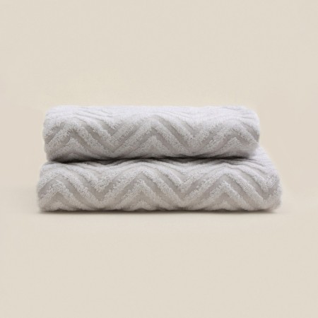 Trure -free towel SL Home: Geometry "Costa" 50x90 cm, 83% cotton, 17% flax, 500 g/m2