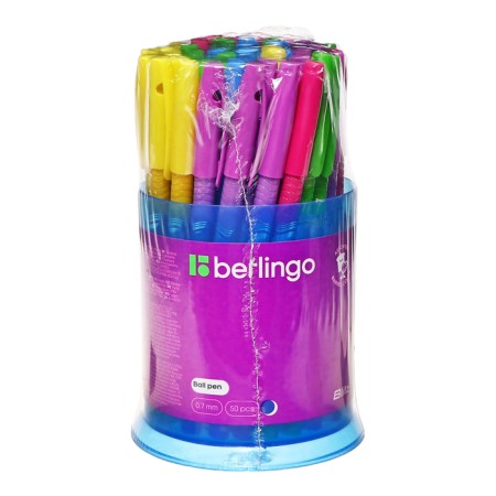 Ballic handle 0.7 mm, Berlingo Blitz, blue ink, mix-9