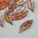 Button wood for creativity 2 punctures "Fogger with patterns" set of 16 pcs mix 4.2x1.4x0.2 cm