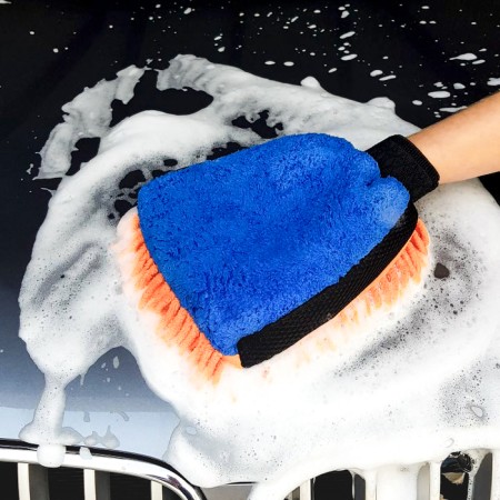 Mittens for washing a car, 25 × 19 cm, bilateral, mix-1