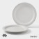 Magistro jarwah lausanne plates, d = 21.3 cm, dining, set 2 pcs, porcelain, gray