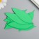 The workpiece of Foamiran "leaf" 10x3 cm, thickness. 1mm, set 10 pcs, dark green