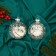 Set of balls plastic D-10 cm, 2 pcs "carnival" twig snow sticks