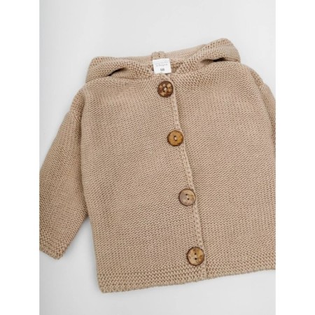 Sweater Children's Knitted Amarobaby Brush, height 86 cm, beige color-9