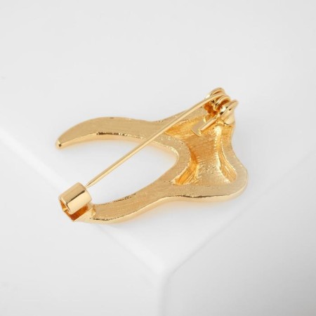 Brooch "Tooth", Color Gold-1