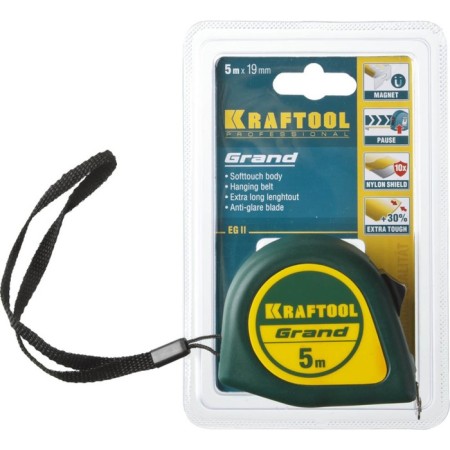 Roulette Kraftool Grand 34022-05-19, 5 m x 19 mm-2