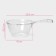 Bucket with a measuring scale of the share, 1 l, 29.5 × 18 × 10.5 cm, transparent