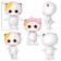Mini Lee toy + 5 clothing items "Raspberry mood", 8 cm