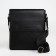 Male bag over the shoulder, Textura, external pocket, black color