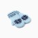 New Year. Double female mittens, blue color, river 18