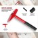 Handmaker of the welder scrap, metal rubberized handle, 300 g