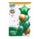 Bouquet of balls “Happy holiday”, set 7 pcs., Green color, gold