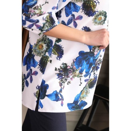 Female blouse, size 42, white color-7