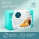 Sangh Flowers yoga block, 23x15x8 cm, turquoise color