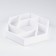 Wooden box "hexagon" with partitions 28x24.5x5 cm, white color