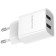 Network charger Borofone BA53A, 2XUSB, 2.1 A, MicroUSB cable, 1 m, white