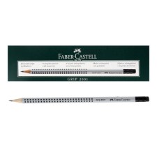 Chernographic Faber-Castell Pencil Professional GRIP 2001 with an eraser B Three-sided case, massage checkers