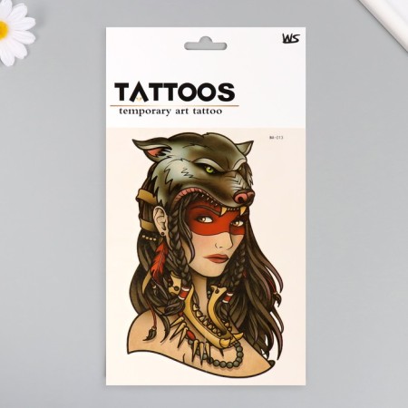 Tattoo on the body color "recognized" 26.1x14.6 cm
