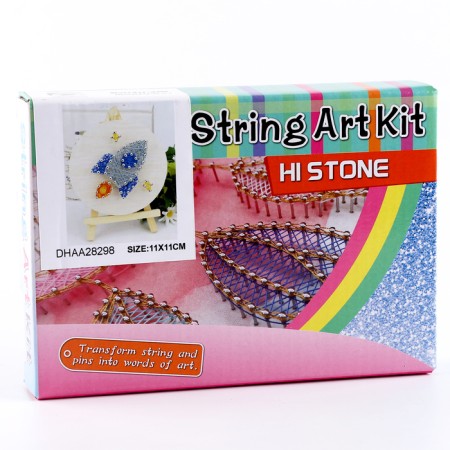Set for creativity "String art. Rocket "on the stand-1