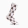 Women's socks, white color/bears, size 23-25 ​​(37-40)