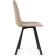 Stool on a metal frame chilli metal/velor, black/beige 43.5x50x87.5 cm