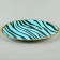 Paper “strips” plates, 6 pcs, blue color