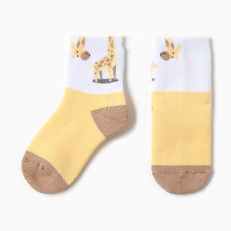 Noski children's terry, yellow color, size 14-16