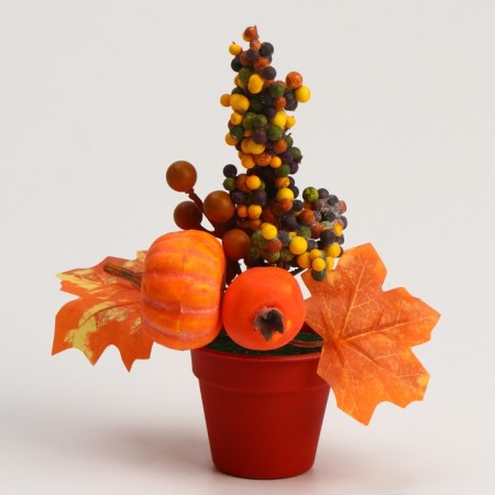 Decorative composition "Autumn mood" 10 × 16 × 20 cm, mix-4