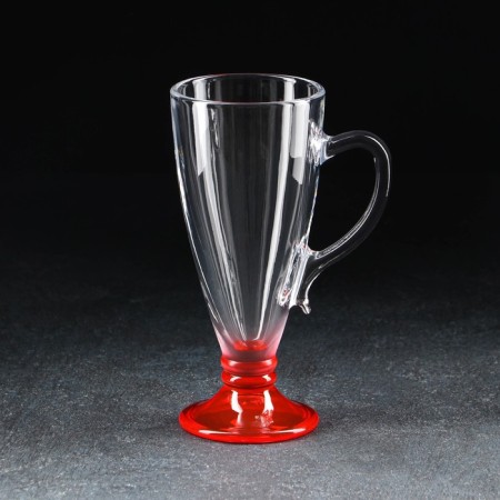 Mug "brightness", glass, 250 ml, color bottom-2