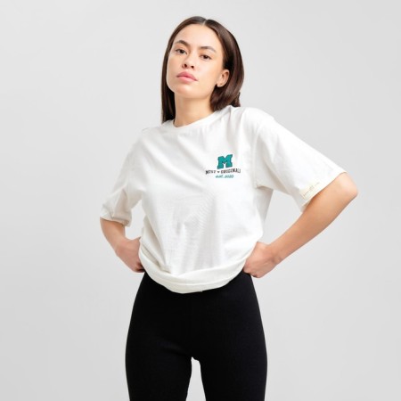 Women's T -shirt MIST OLD SCHOOL Size 44, Milk color-4