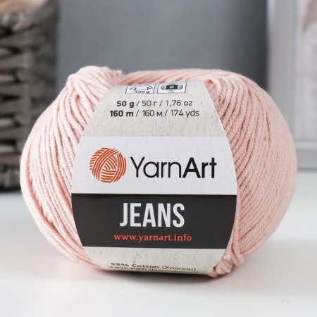 Yarn "jeans" 55% cotton, 45% acrylic 160m/50g (83 powder)