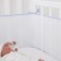 Side in the crib, size 31x180 cm, blue color