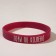 Silicone Bracelet "Mountains Knee" Standard, Bordeaux color, 20 cm