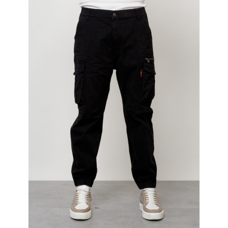 Cargo jeans male, size 50-52, black color