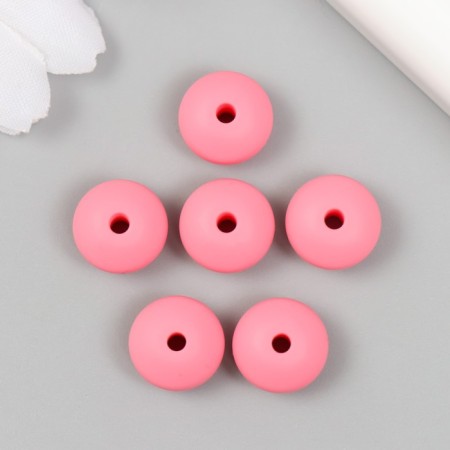 Busina silicone "flattened" children's pink d = 1.2 cm-1