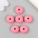Busina silicone "flattened" children's pink d = 1.2 cm