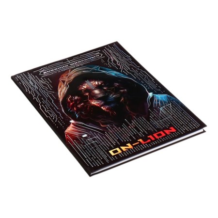 School diary for grades 1-11 "Leo", covered cardboard, glossy lamination, embossing foil, universal cheat sheet, 48 sheets, block 65g/m2-1