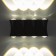 Lamp "BISO" 8XLED 8W 4000K IP66 black 19x4.5x8 cm
