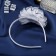 Hair cap "Baby" Fasting edges, 0.9 cm, blue-white