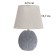 Table lamp with lampshade Risalux "Sortino", E14, 40 W, 22.5 × 22.5 × 32 cm