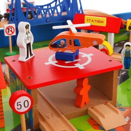 Railway, 88 elements, table in the kit-4