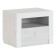 Bedside table "Amelie No. 2", 470 × 432 × 584 mm, color ash anchor light / white gloss