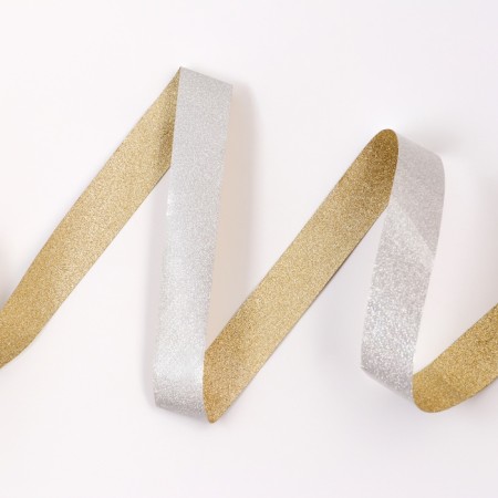 Tape "tiffany" for decor and gifts, gold, 2 cm x 50 m-2