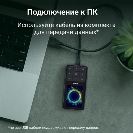 Player Hi-Fi Flash Digma Y4 BT 16GB Black/2.4 "/FM/MicrosDHC-6