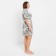 Home set (robe/shirt) female, beige/gray color, size 52