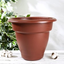 Flower pot 10 l, brown color