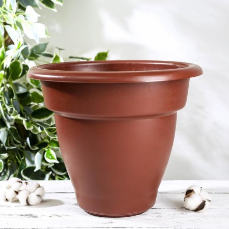 Flower pot 10 l, brown color