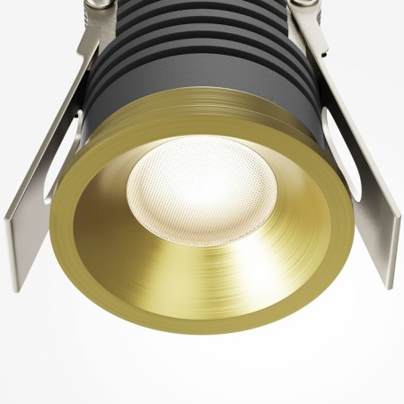 Built-in lamp Technical DL059-7W3K-BS Mini, 39x39x51 mm, LED, 7W, 610LM, 3000K, brass color-1